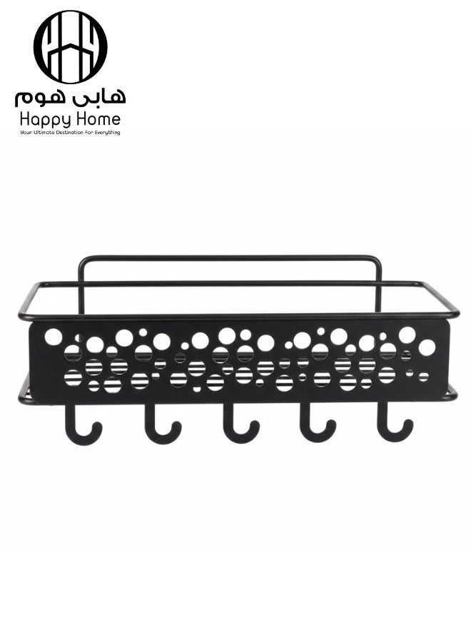 Happy Home Multi-Functional Corner Wall Storage Shelf 30 × 8 cm – Integrated Edge Design Prevents Water Accumulation, Ideal for Organizing Bathroom, Kitchen, and Toilet Essentials, Without Mounting Hardware, High-Quality Coating, Practical and Stylish, Space-Saving and Organized - Image 3